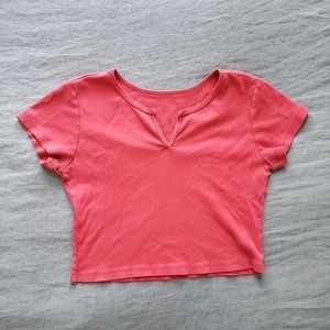 Brandy Melville John Galt Red Crop Top